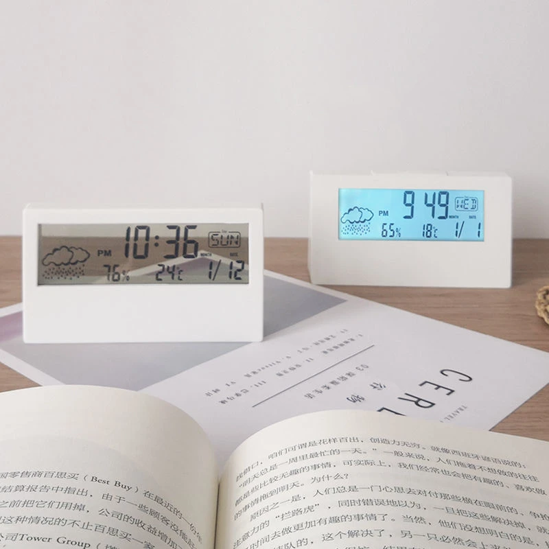 Transparent Luminous Multifunctional Electronic Clock