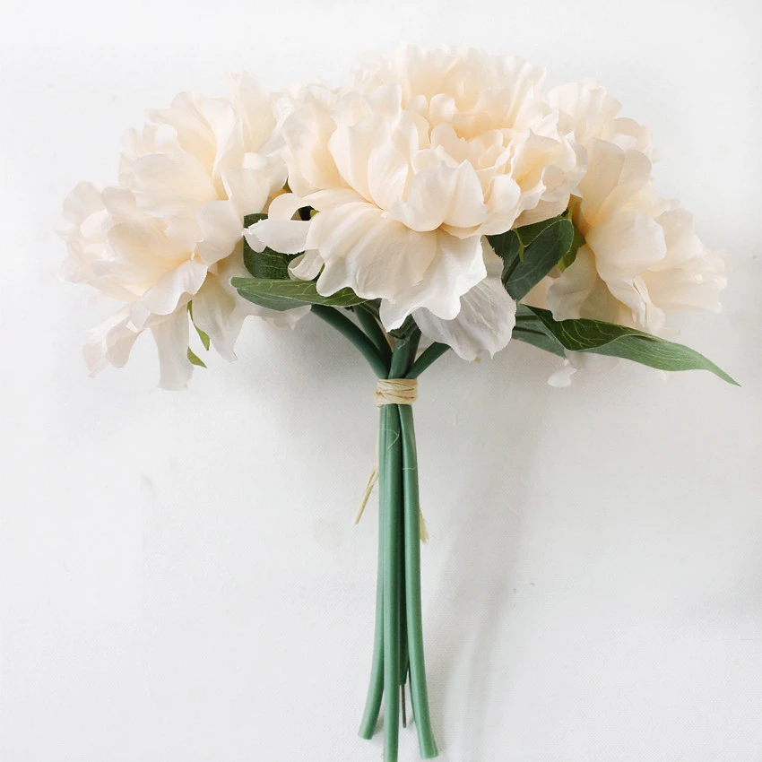 Peony Wedding Bouquets Artificial Flowers For Home Decoration