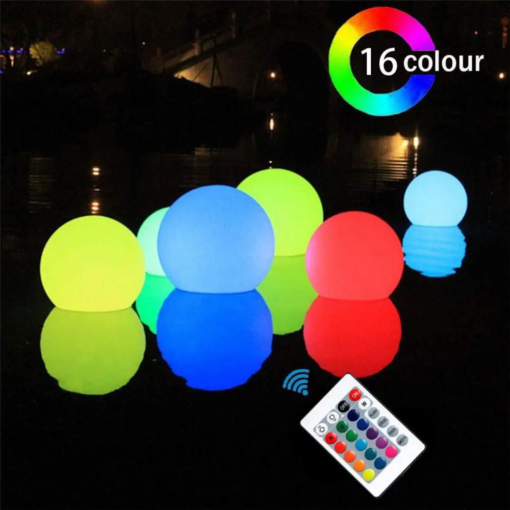 LED Remote Control Light Emitting Ball RGB Color