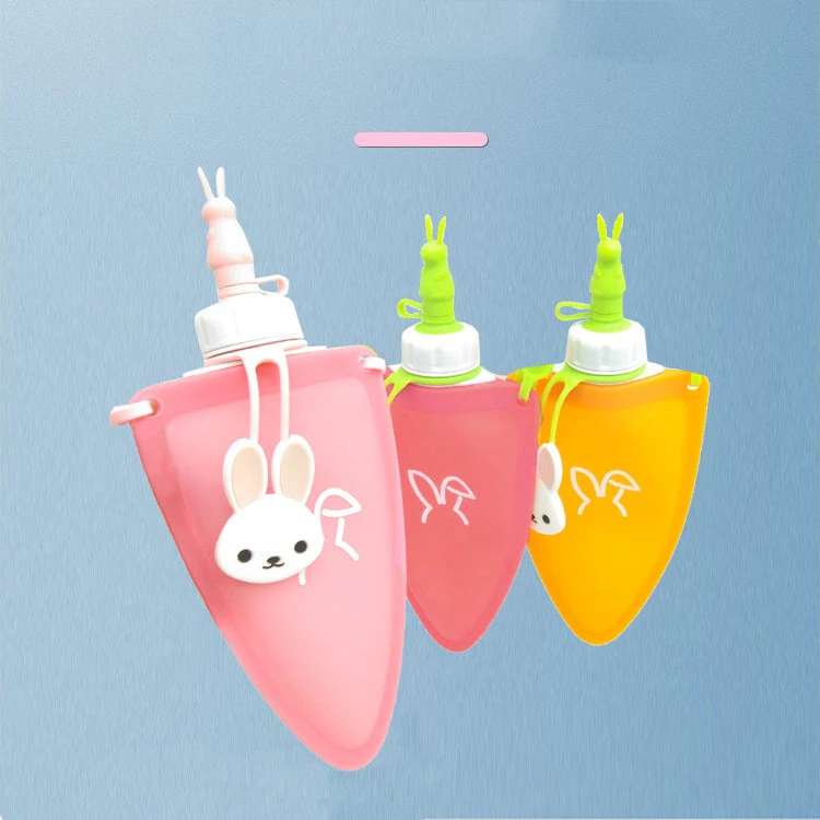 Portable Summer Foldable Water Cup For Children With Sling