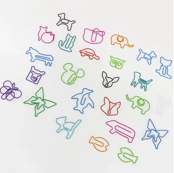 Animal World Special Shaped Paper Clip Office Supplies Bookmark Jewelry