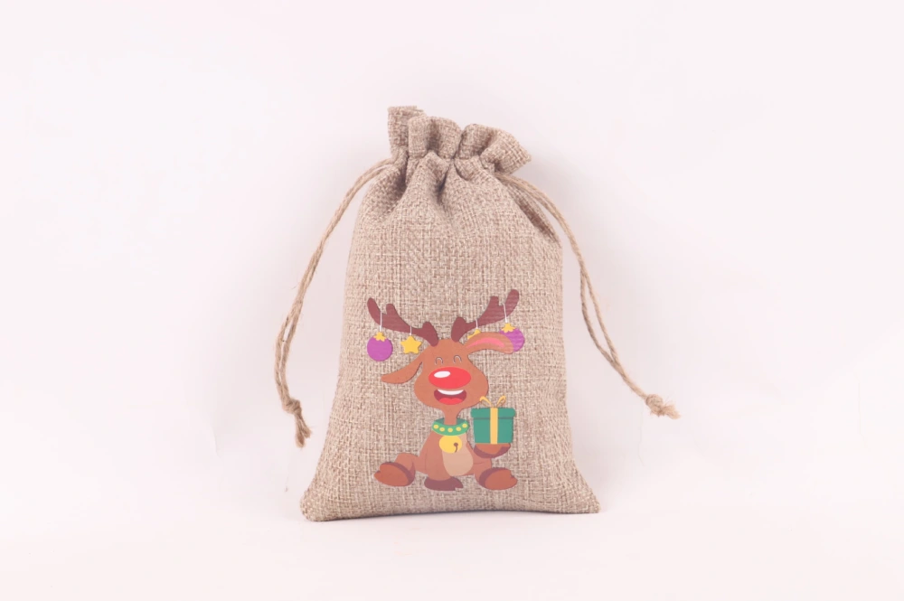 Linen Bag Advent Calendar Christmas Set