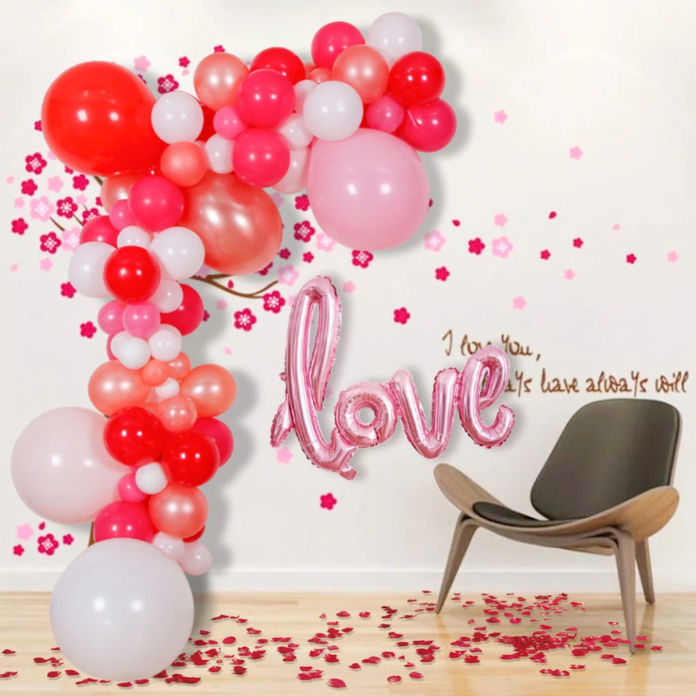 Valentine's Day Balloon Latex Balloon Batch Scene Layout Party