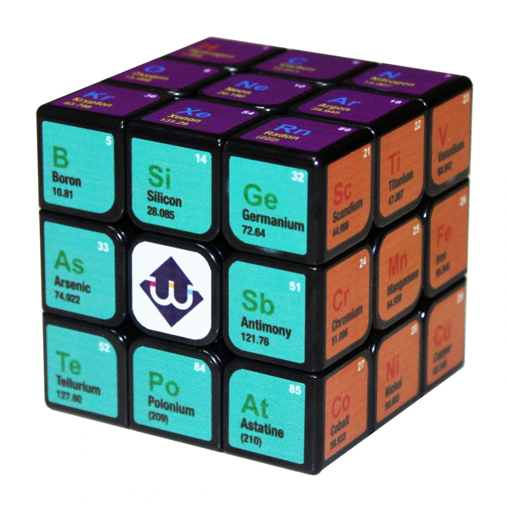 Three-Order Rubik's Cube UV Printing Chemistry Adult Learning Tool