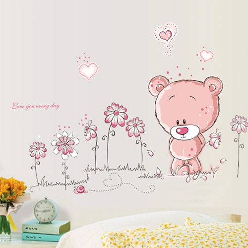 Kids Room Cute  Bear Cartoon Wall Sticker