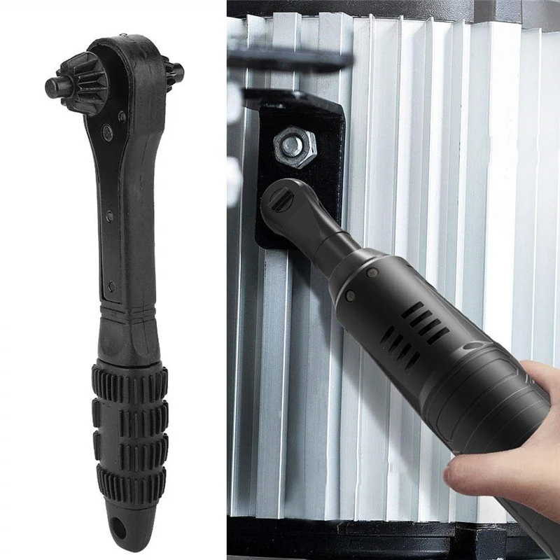 Two-in-one Drill Chuck Black Ratchet Combination Wrench