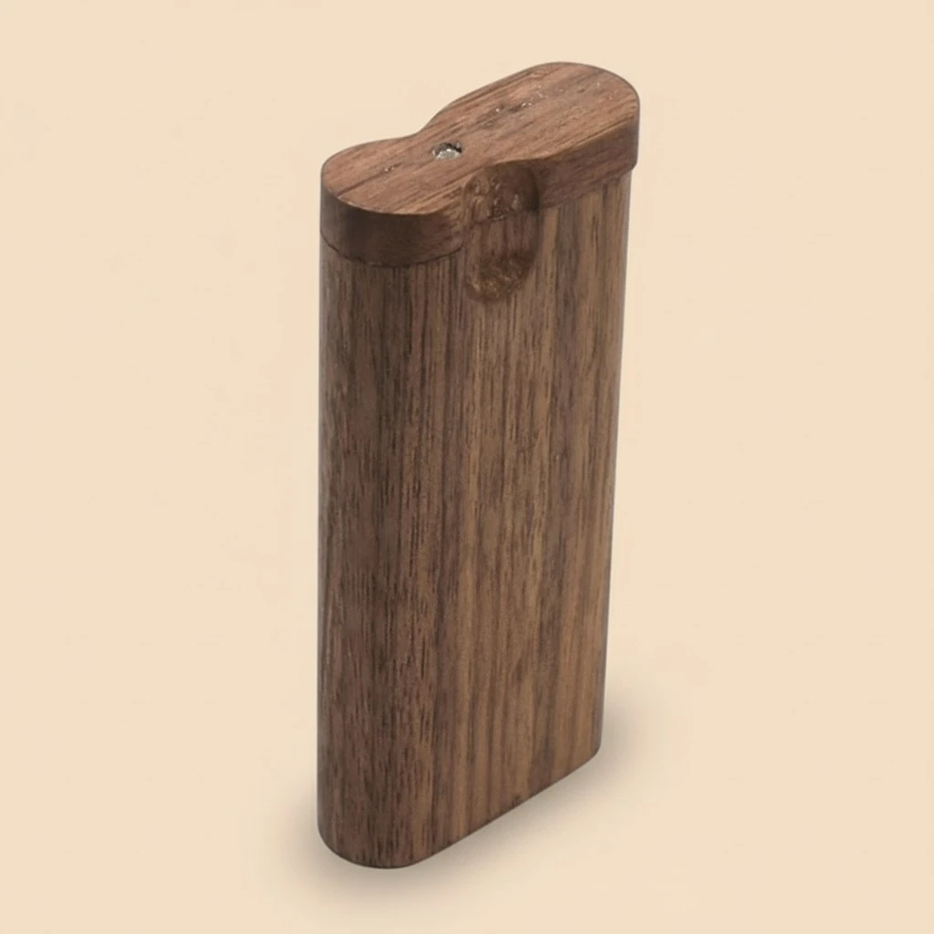 Wooden Cigarette Case With Ceramic Cigarette Metal Rod