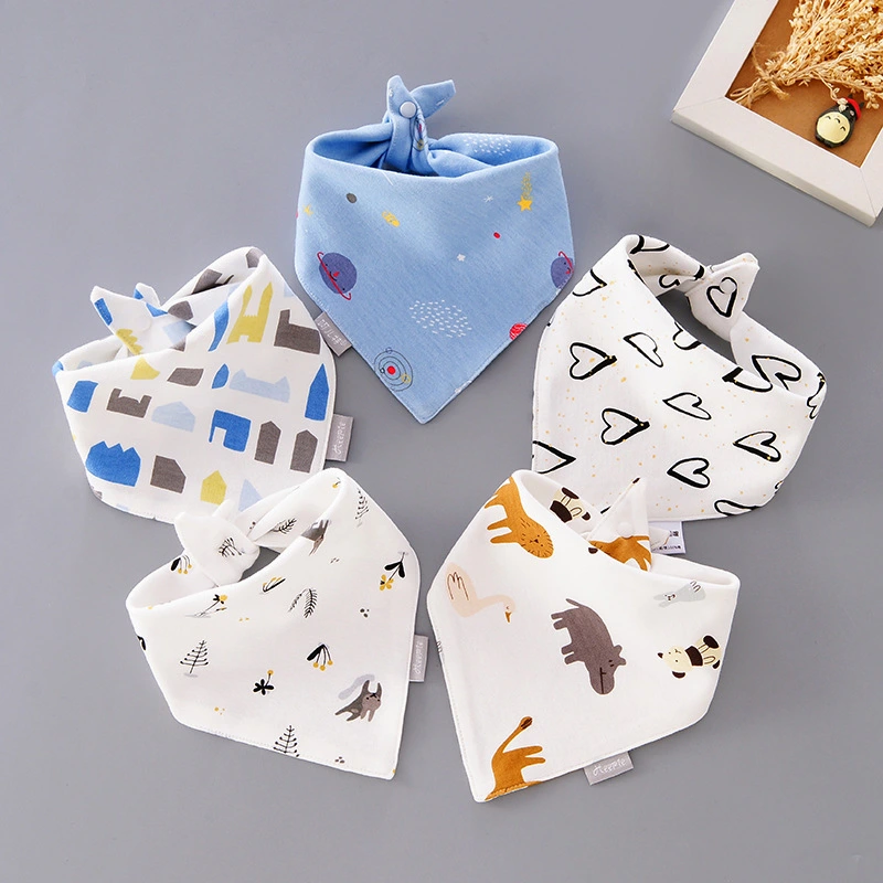Cotton Bib Children Waterproof Bib Scarf Combination