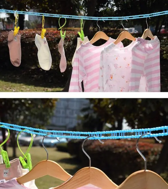 Clothesline Outdoor Windproof Hanging Cool Clothes Rope Drying Quilt Travel Portable Supplies