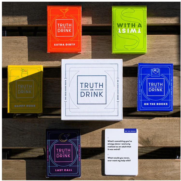 Creativity Truth Or Drink Party Game Card