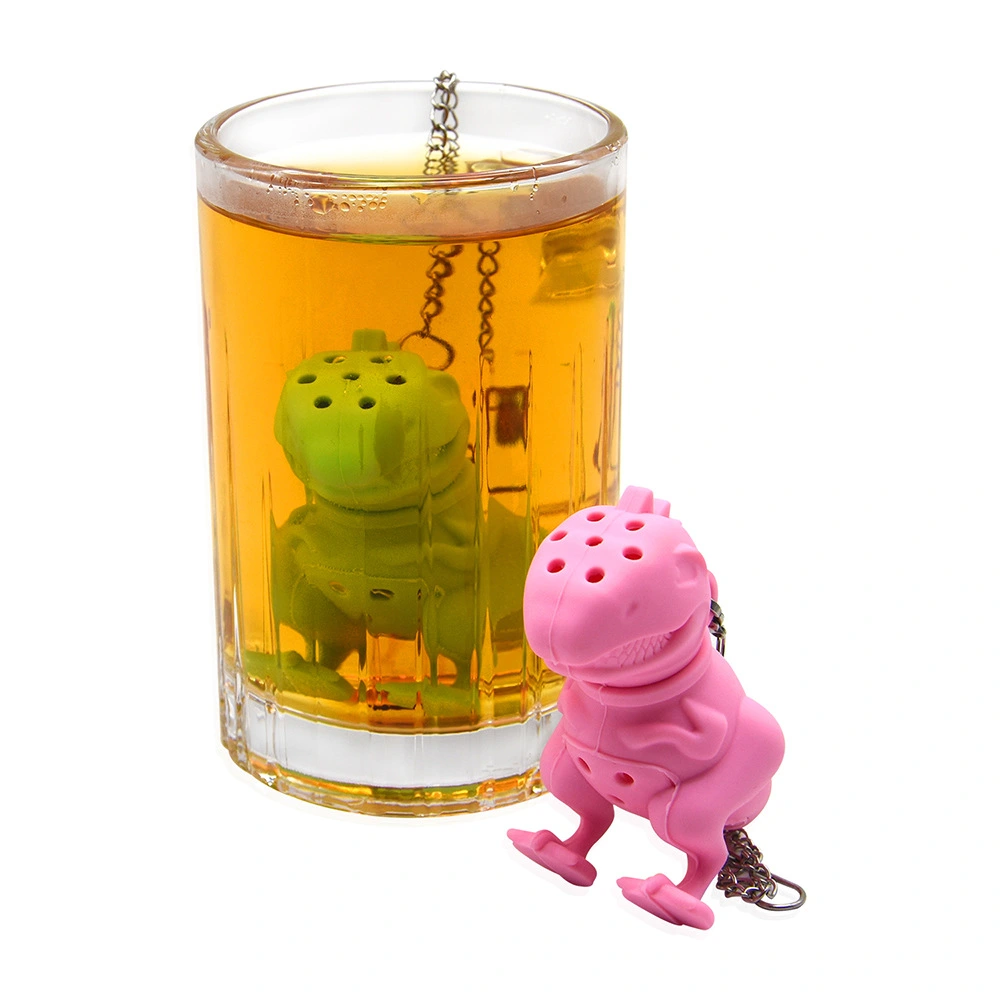 Creative Cute Silicone Dinosaur Tea Filter