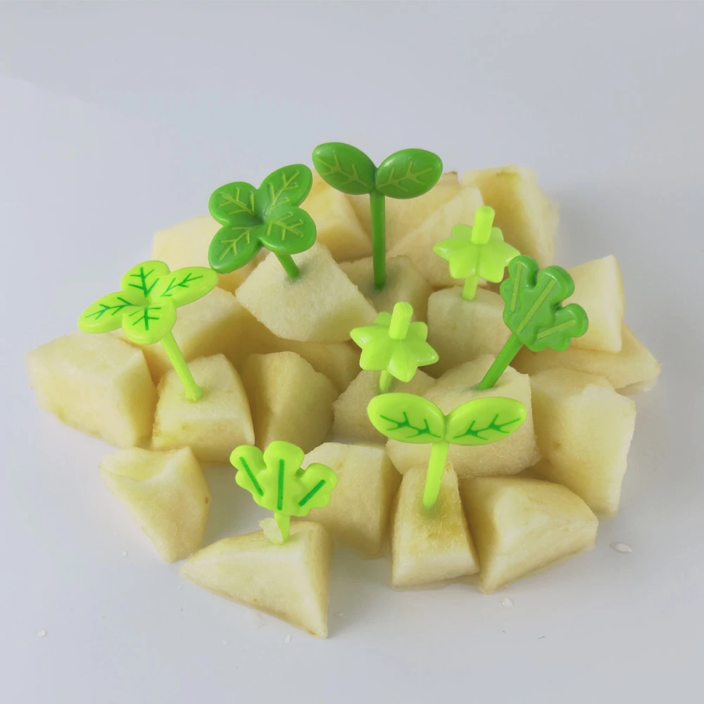 Four-leaf Clover Plastic Fruit Stick For Children