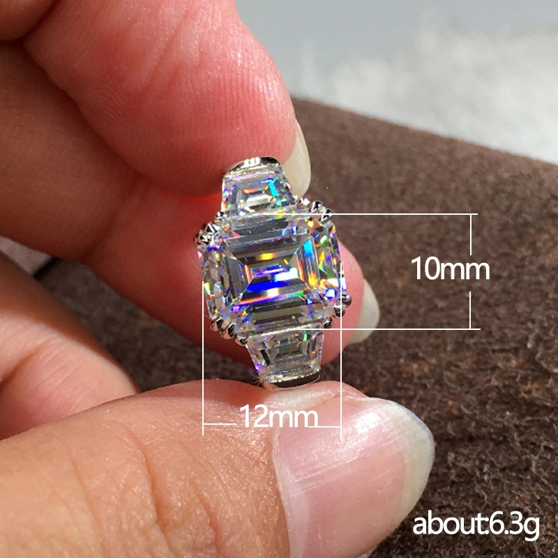 Geometry Series Princess Diamond Ring Women