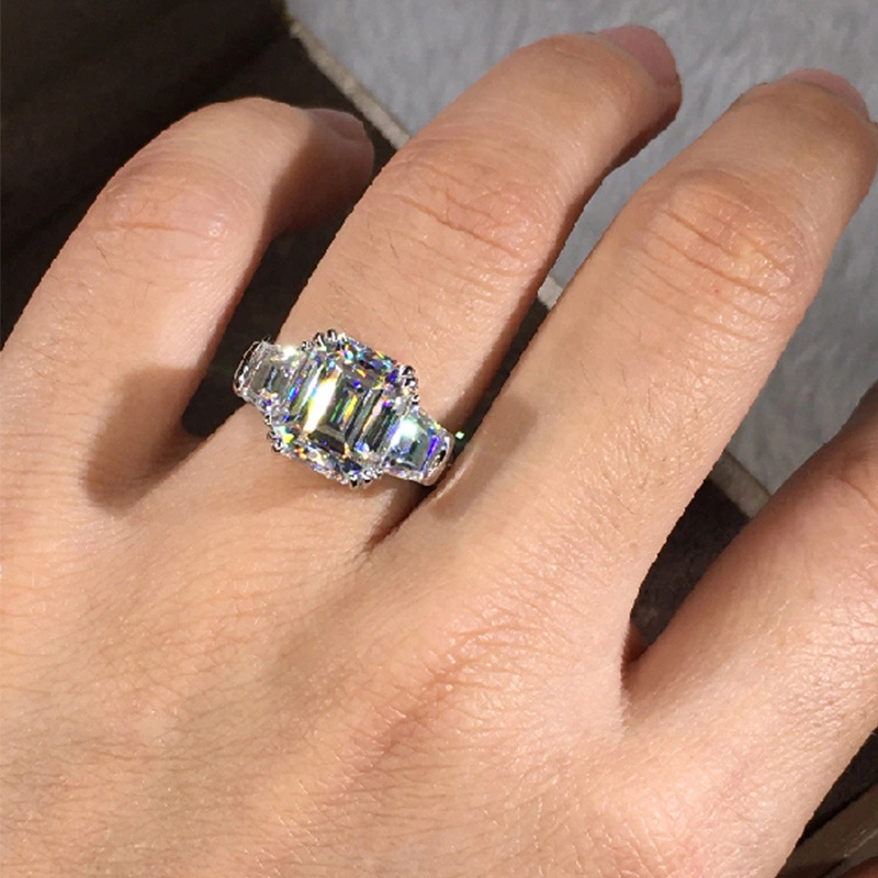 Geometry Series Princess Diamond Ring Women