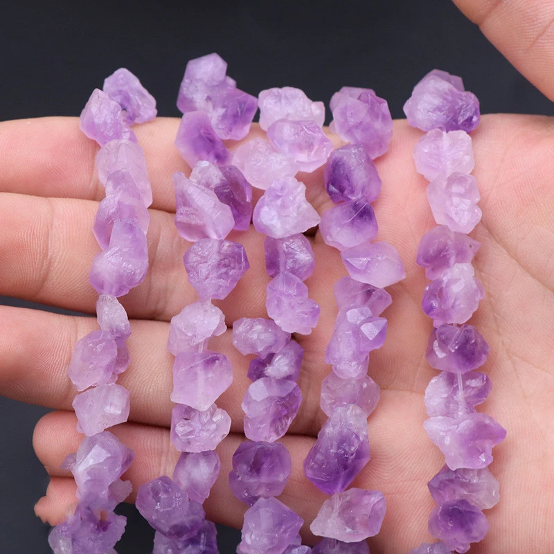 Natural Stone Amethyst Rough Stone Material Handmade DIY Jewelry Accessories