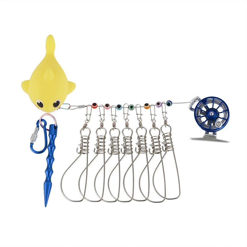 Small Yellow Duck Live Fish Shrink Buckle Wheel Lock Fish