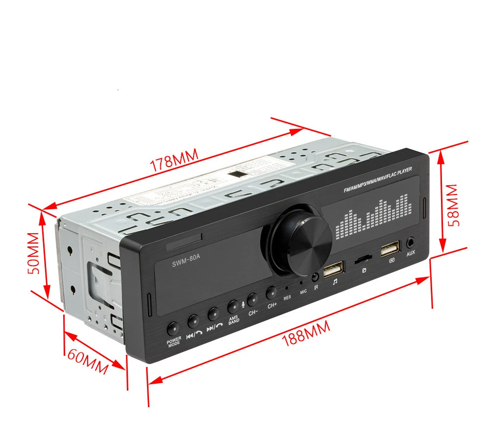 Bluetooth Call Player Car U Disk Card Radio