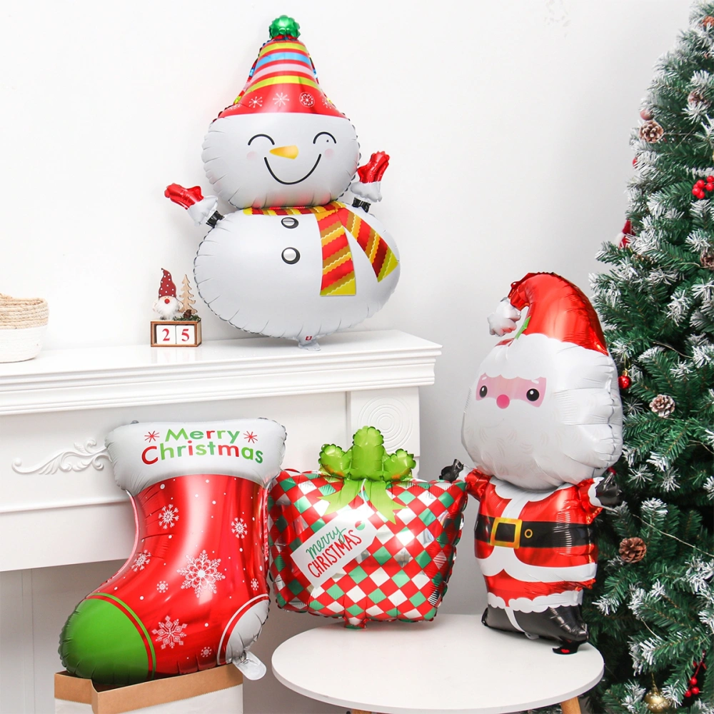 Large Christmas Series Aluminum Film Balloon Winter Holiday Decoration