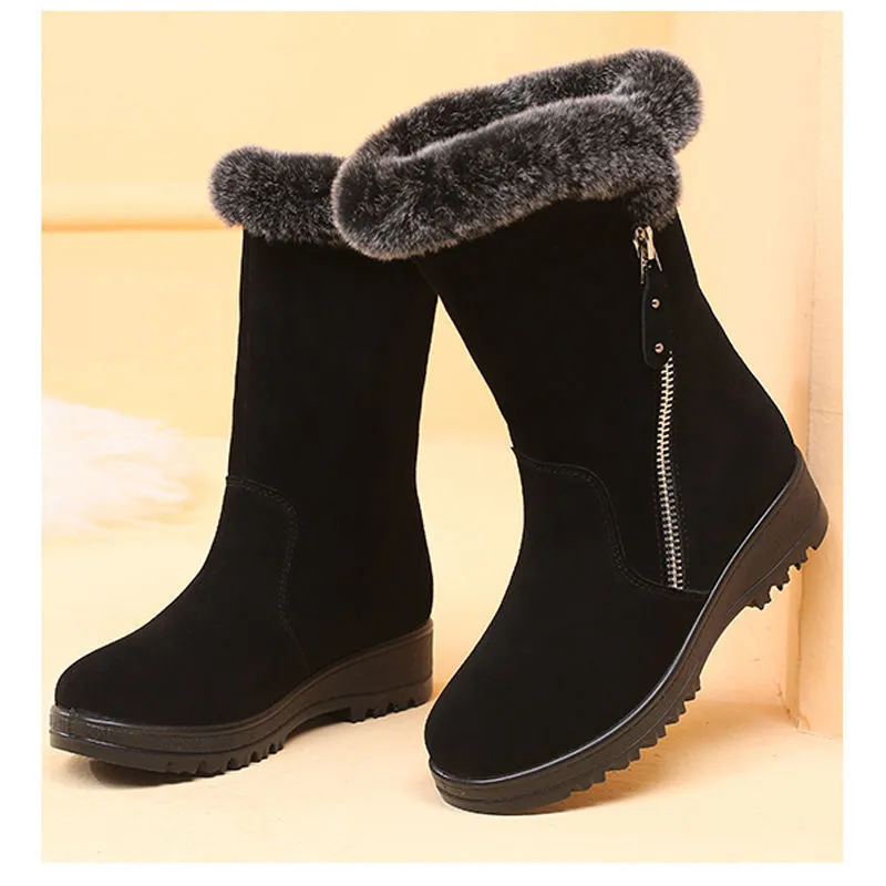 Warm Winter Plus Size Plus Velvet Padded Cotton Shoes