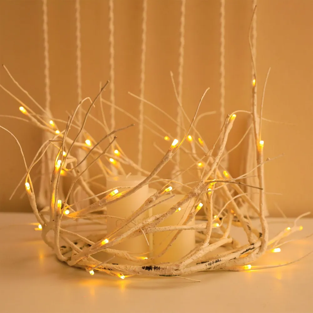 Christmas Decoration With Birch Branches Ins Wind