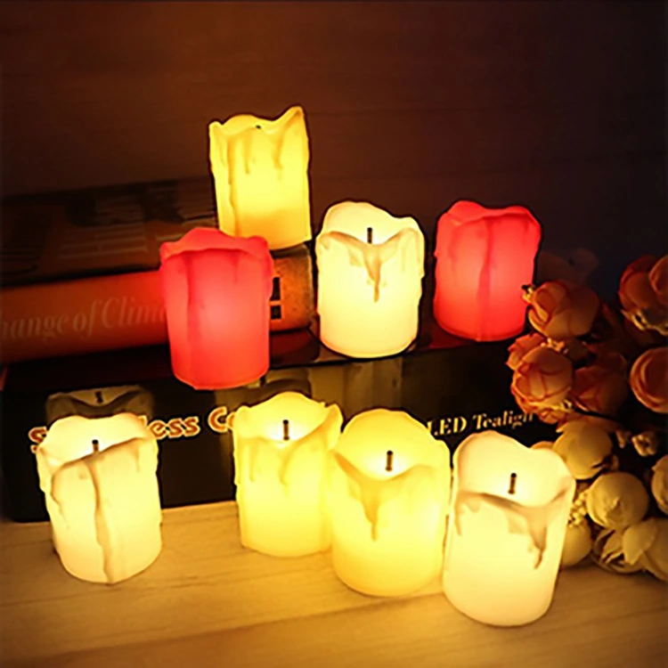 Black Core Tears LED Electronic Candle Lamp Bedroom