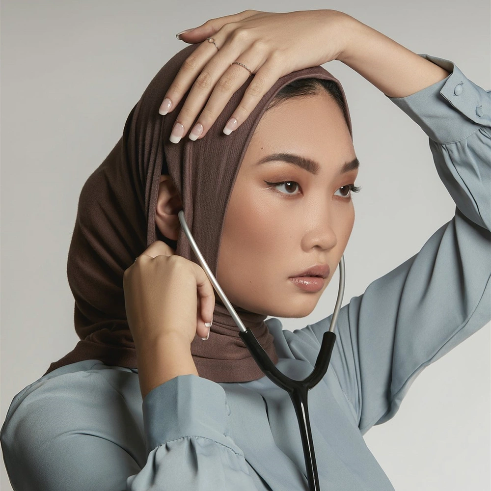 Modal Convenient Headscarf With Ear Holes