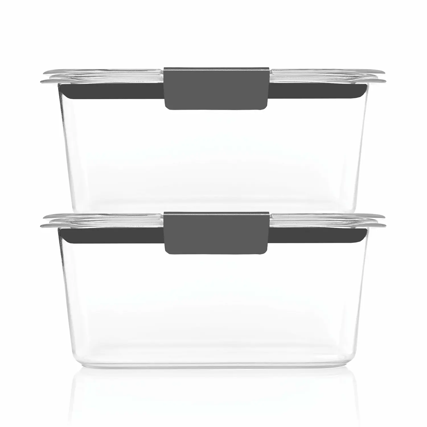 Rubbermaid Brilliance BPA Free Food Storage Containers with Lids, Airtight, for Lunch, Meal Prep, and Leftovers, Set of 2 (4.7 Cup)