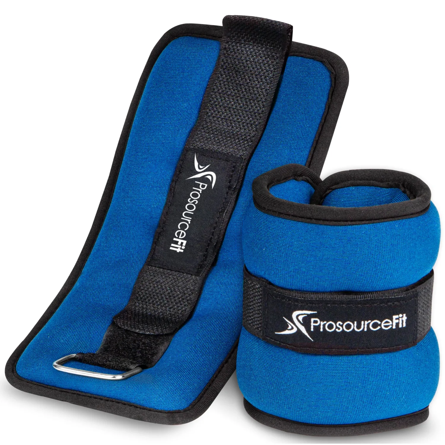 ProsourceFit Ankle/Wrist and Arm/Leg Weights Set of 2, Adjustable Strap 1 lb-5 lb, Adjustable Weight 15 lb, 10 lb, 7 lb for Men and Women
