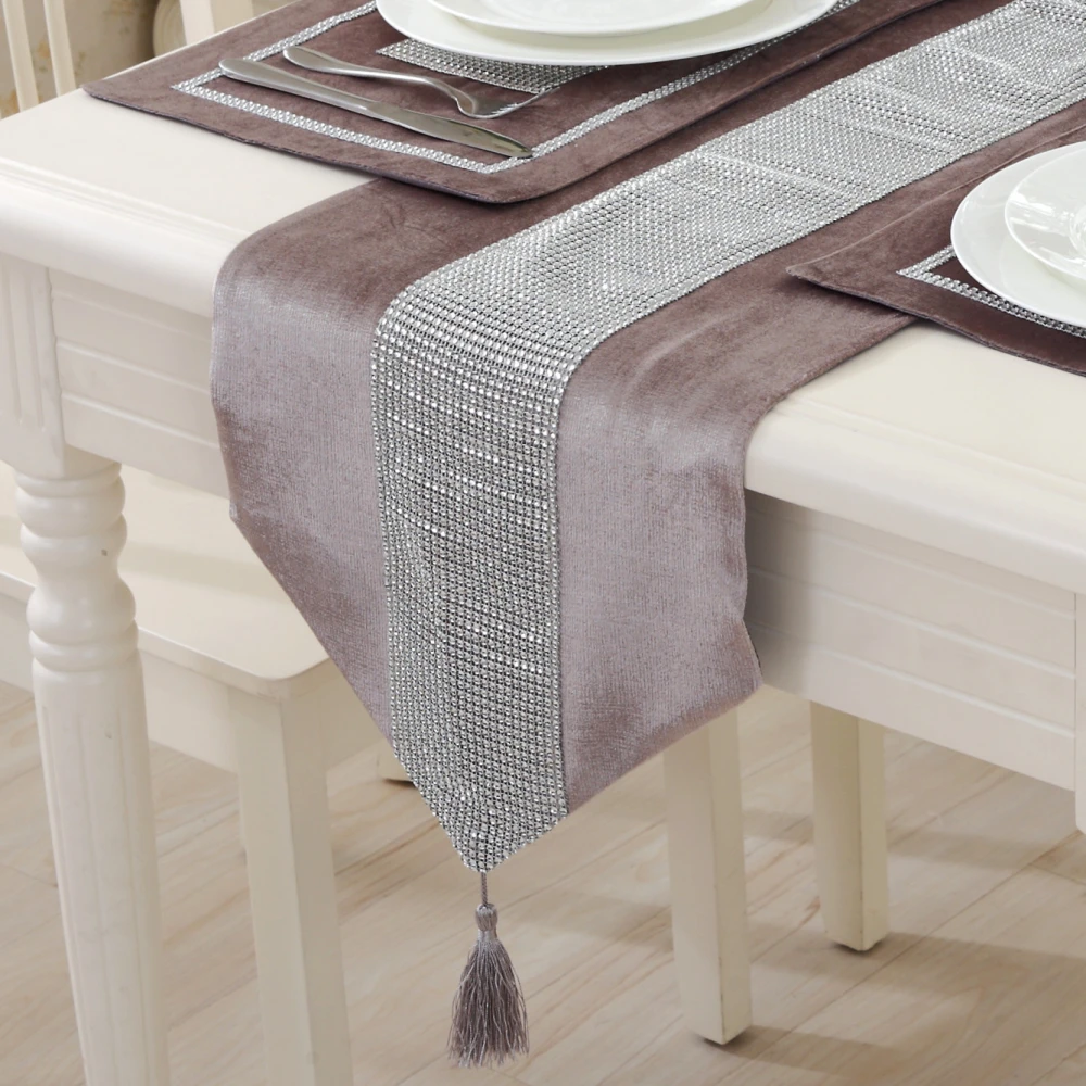 Fashionable Atmosphere Simple Diamond Tablecloth Flannel