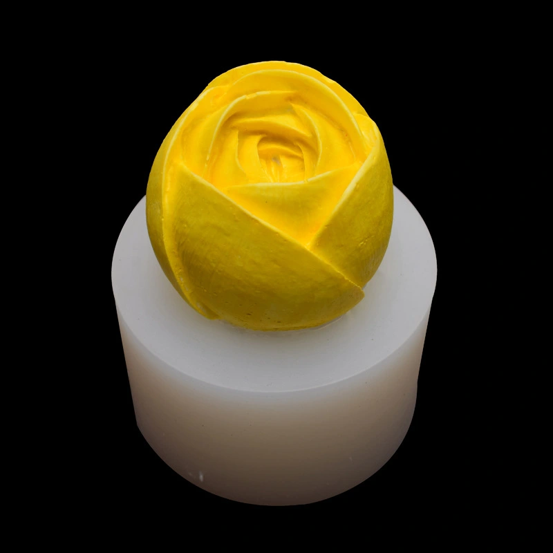 Rose Fondant Silicone Mold Car Aromatherapy Diy Candle Soap