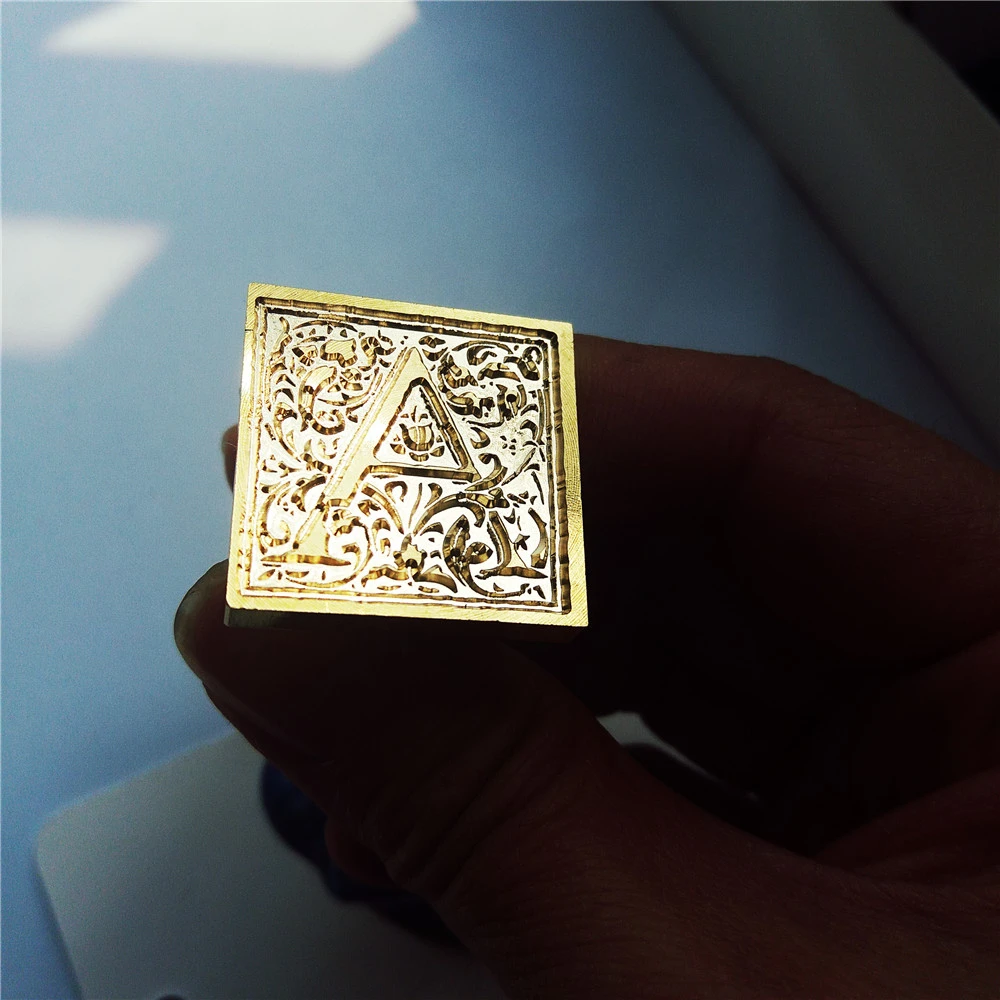 Square Letter Fire Lacquer Seal Head Sealing Imprint Wax Imprint