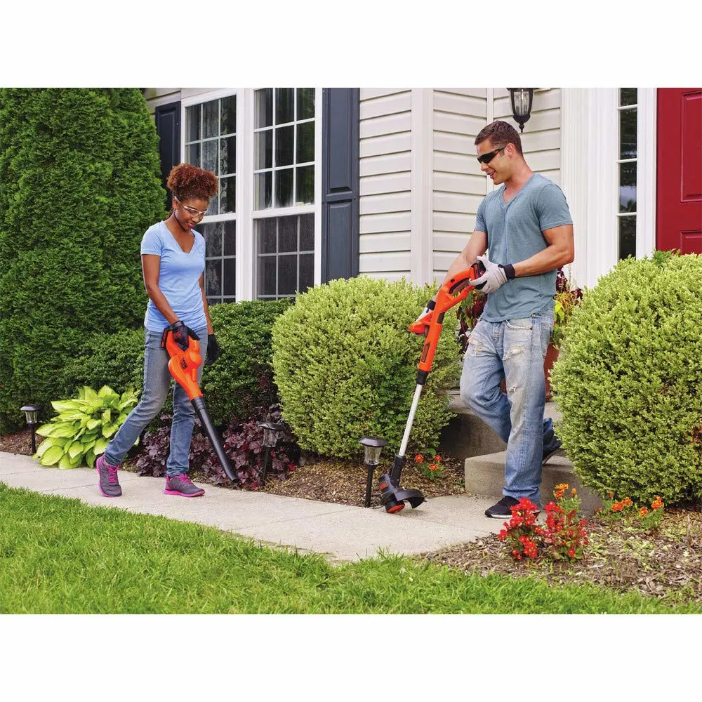 BLACK+DECKER 20V MAX* POWERCONNECT 10 in. 2in1 Cordless String Trimmer/Edger + Sweeper Combo Kit (LCC222)