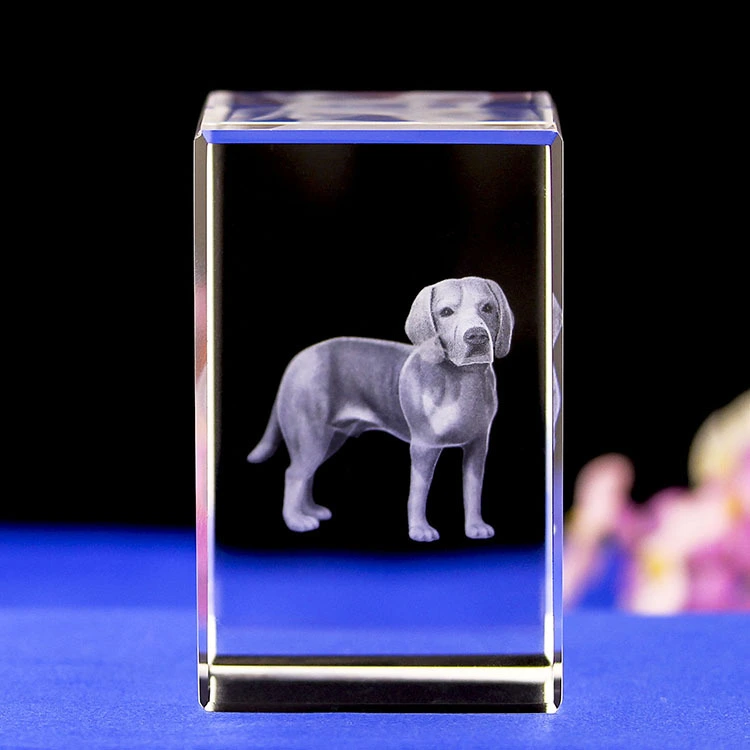 Cute Pet Crystal Carved Cartoon Dog