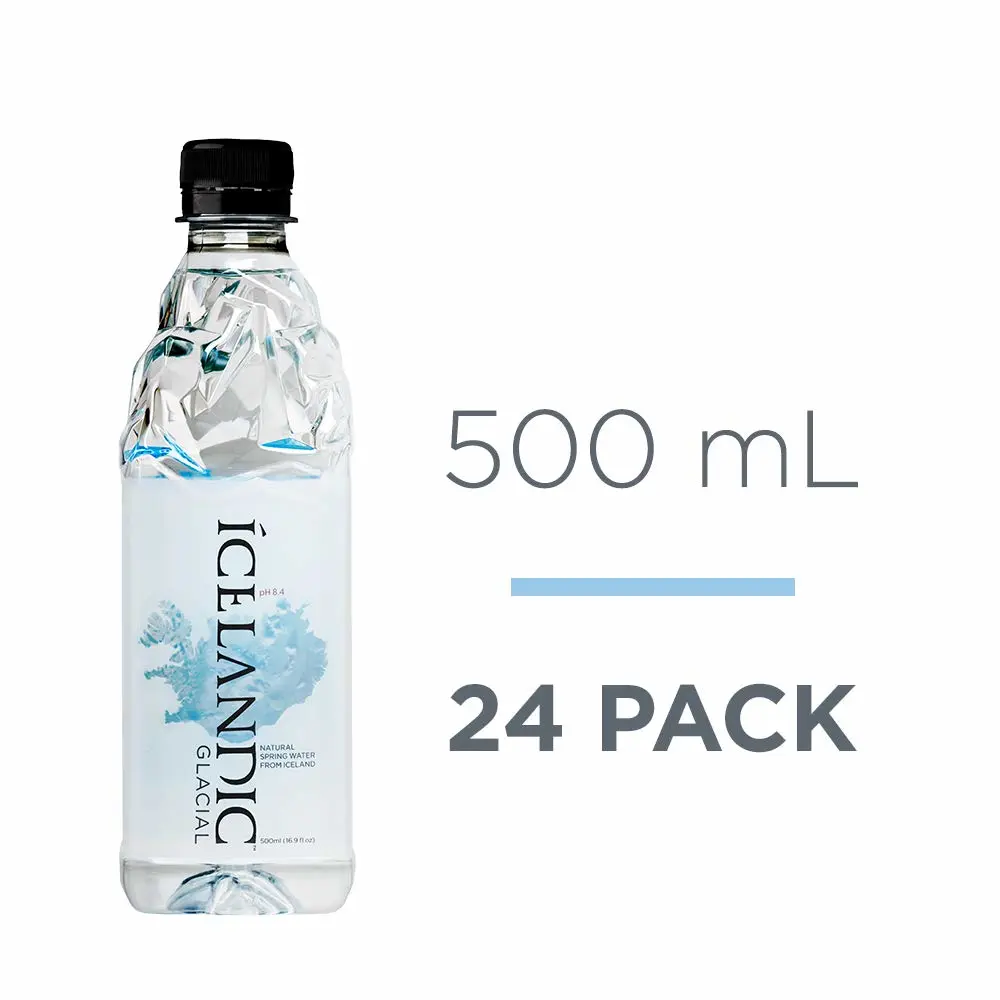 Icelandic Glacial Natural Spring Alkaline Water, 16.9 Fl Oz (Pack of 24)