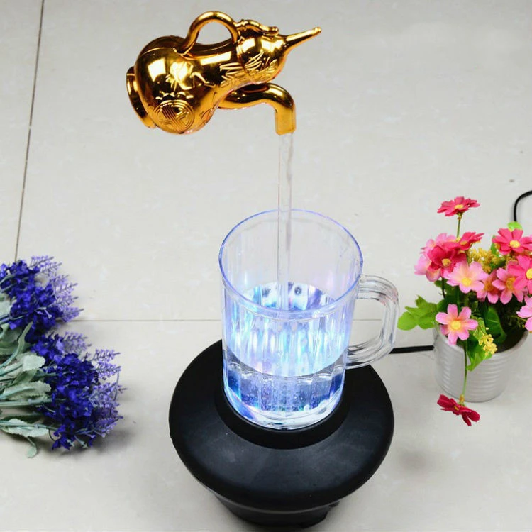 Floating Faucet Magic Colorful Water Cup Light