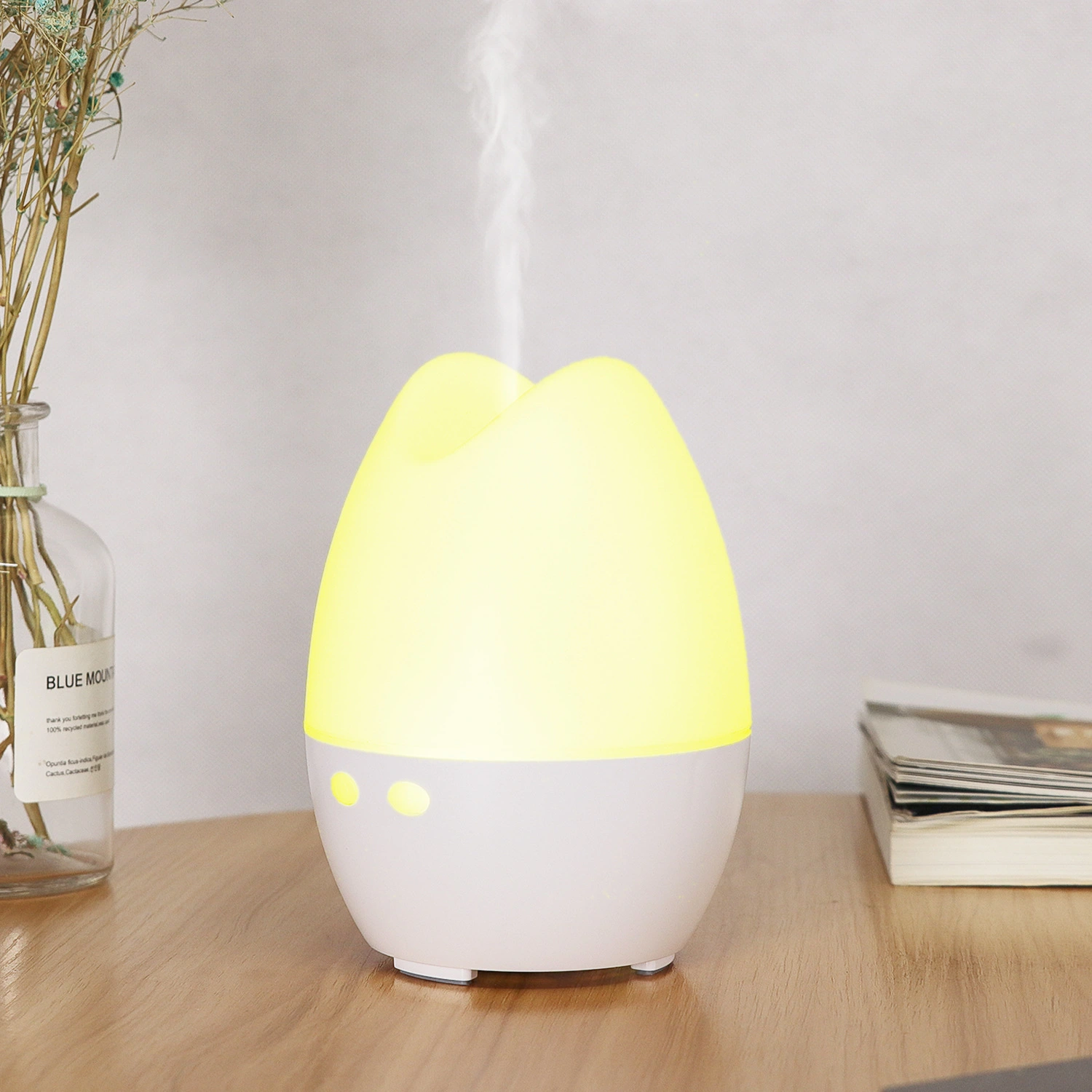 Wood Grain Aroma Diffuser 130ml Household USB Humidifier