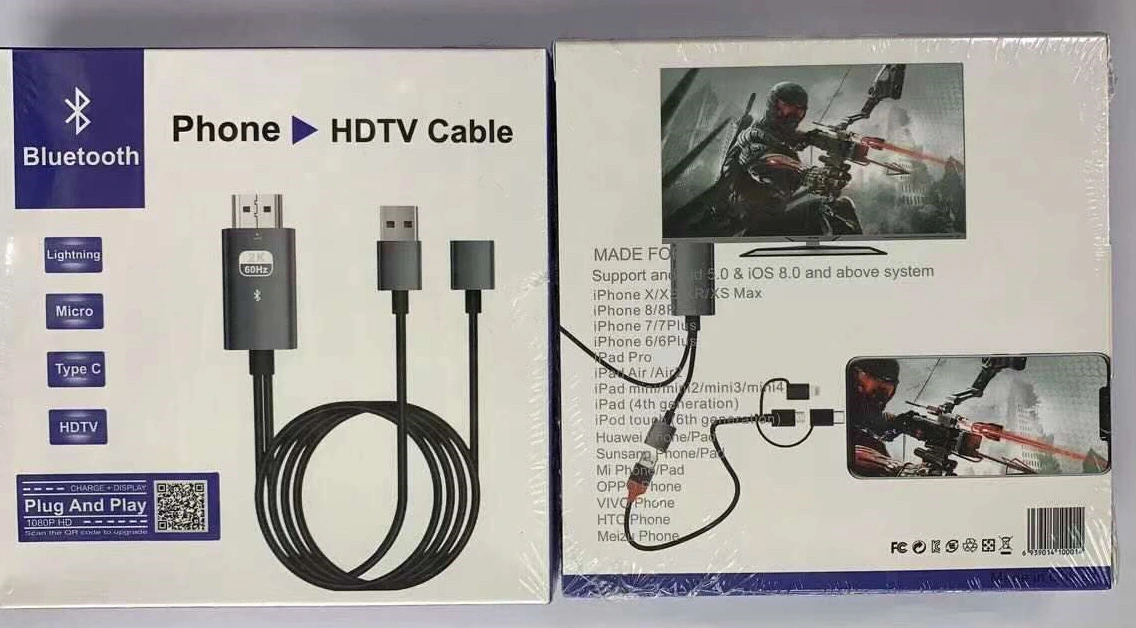 Type  Mobile Phone To TV With Screen Line