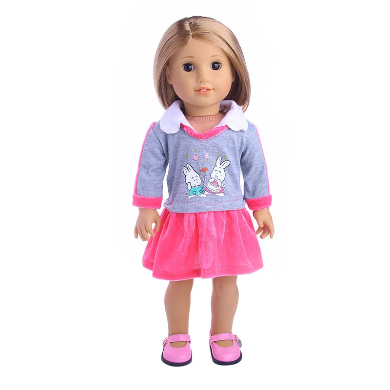 18 Inch Doll Bunny Skirt Suit