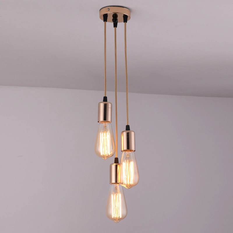Creative Weaving Wrought Iron Multi-head Chandelier