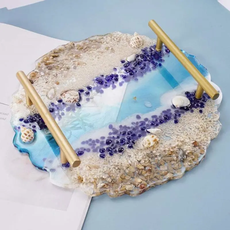 DIY Material Crystal Epoxy Large Irregular Tray