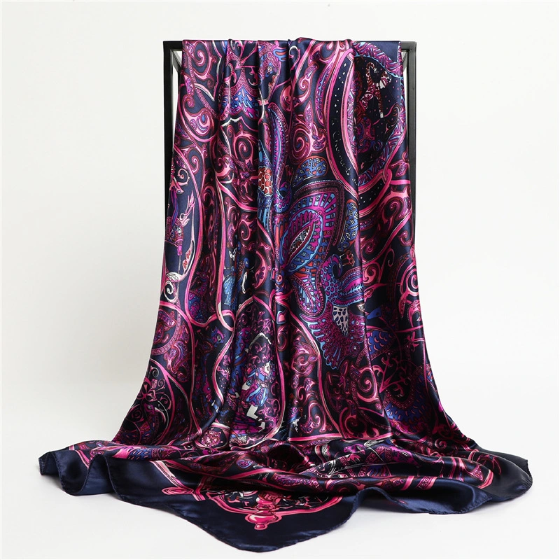 Silk Feel Female Shawl Autumn And Winter Scarf
