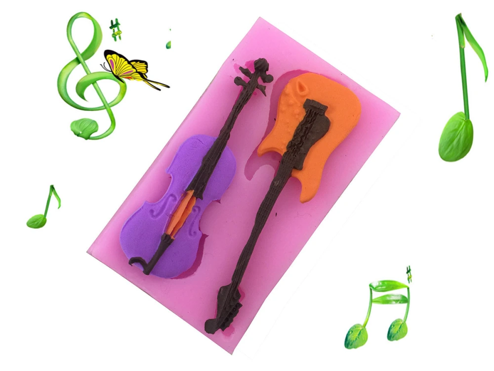 Fondant Cake Mold Silicone Corner Music