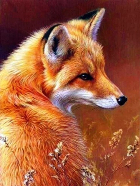 5D Diamond Painting Animal Embroidery Fox