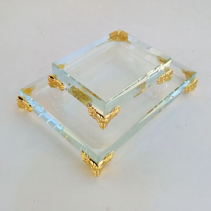 Transparent Crystal Base Square Rectangle