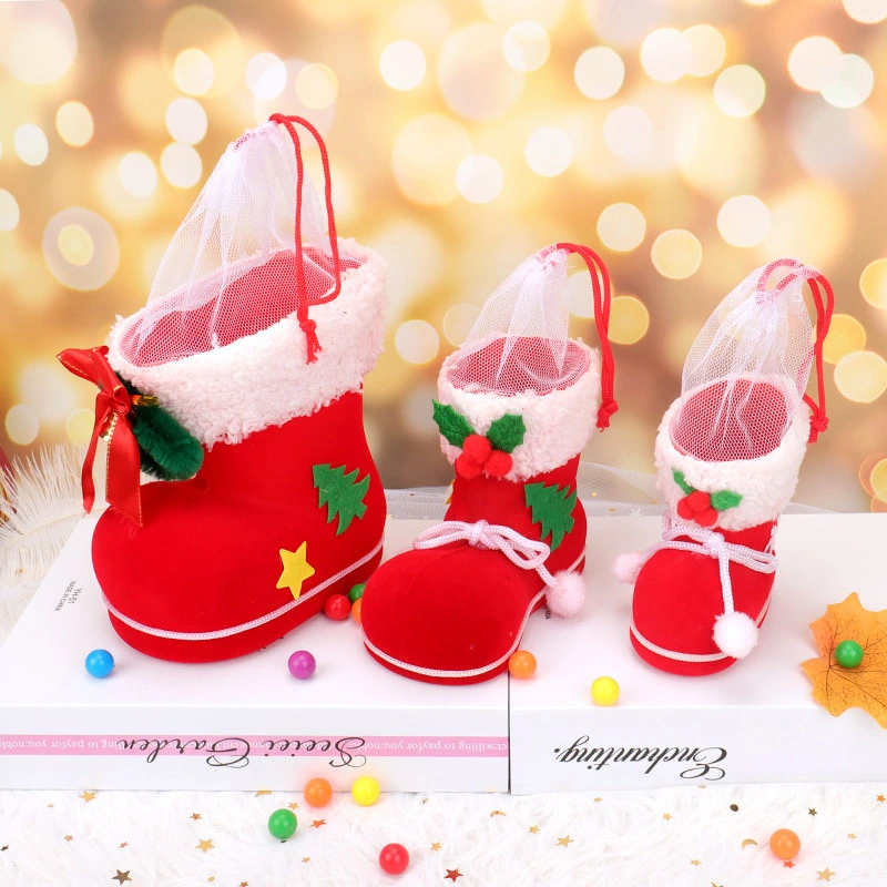 Children's Candy Boots Christmas Boots Candy Bag Socks