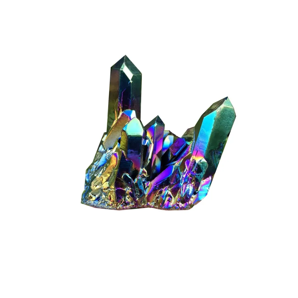 Electroplating Colorful Crystal Cluster Ornaments