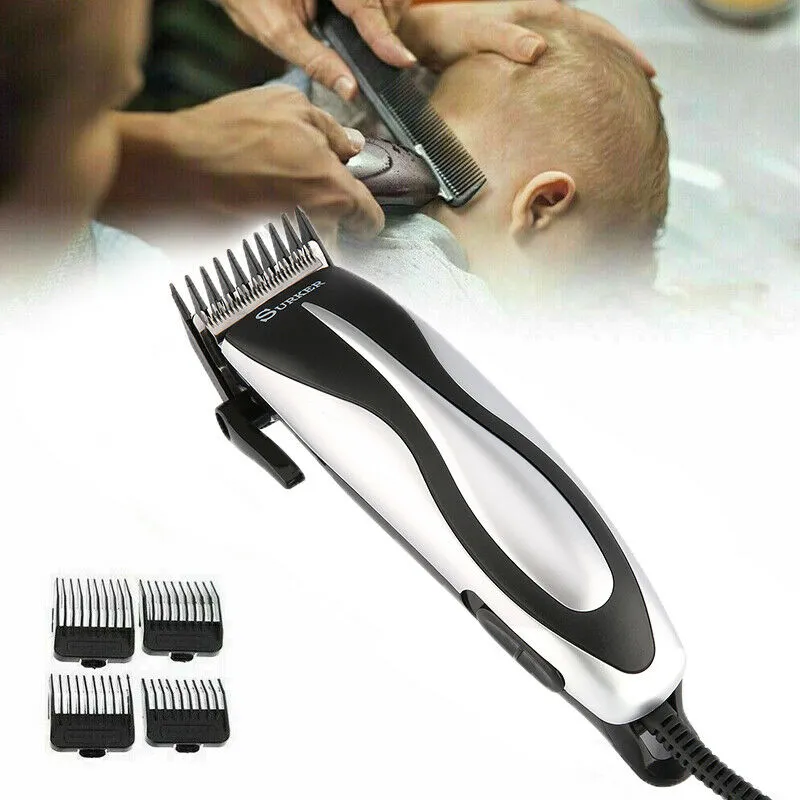 Adult children with wire hair clipper