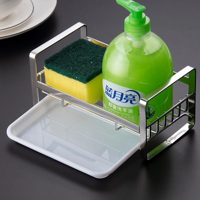 Countertop drain storage rack