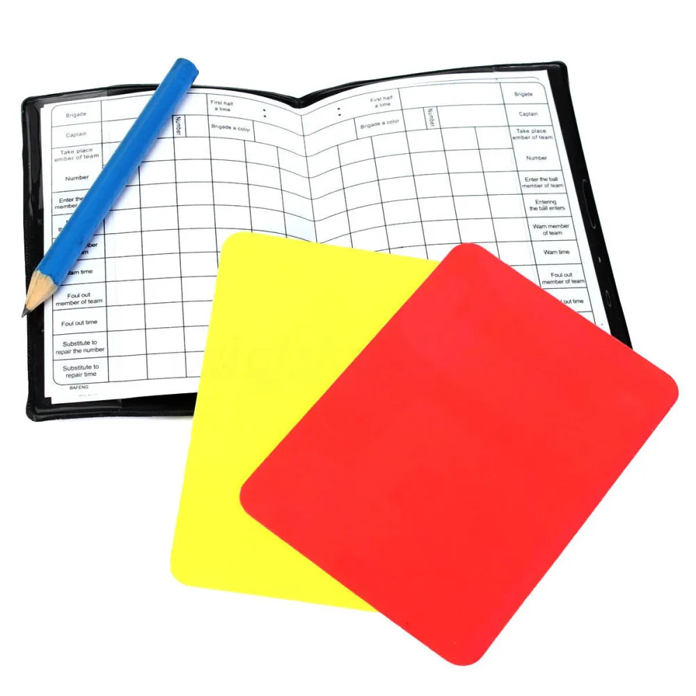 Red and yellow card training tools