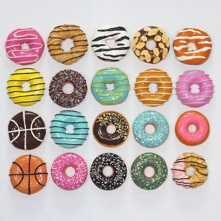 Resin food donuts message stickers